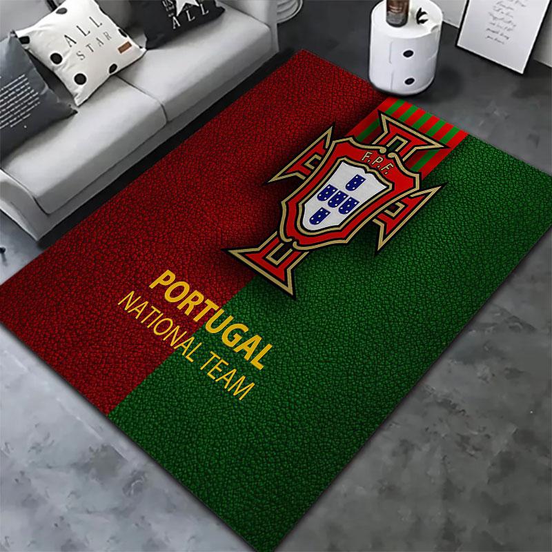 Portugal National Football Team Carpet Rug for Living Room Bedroom Home Sofa Decoration,Kids play Non-slip Floor Mat