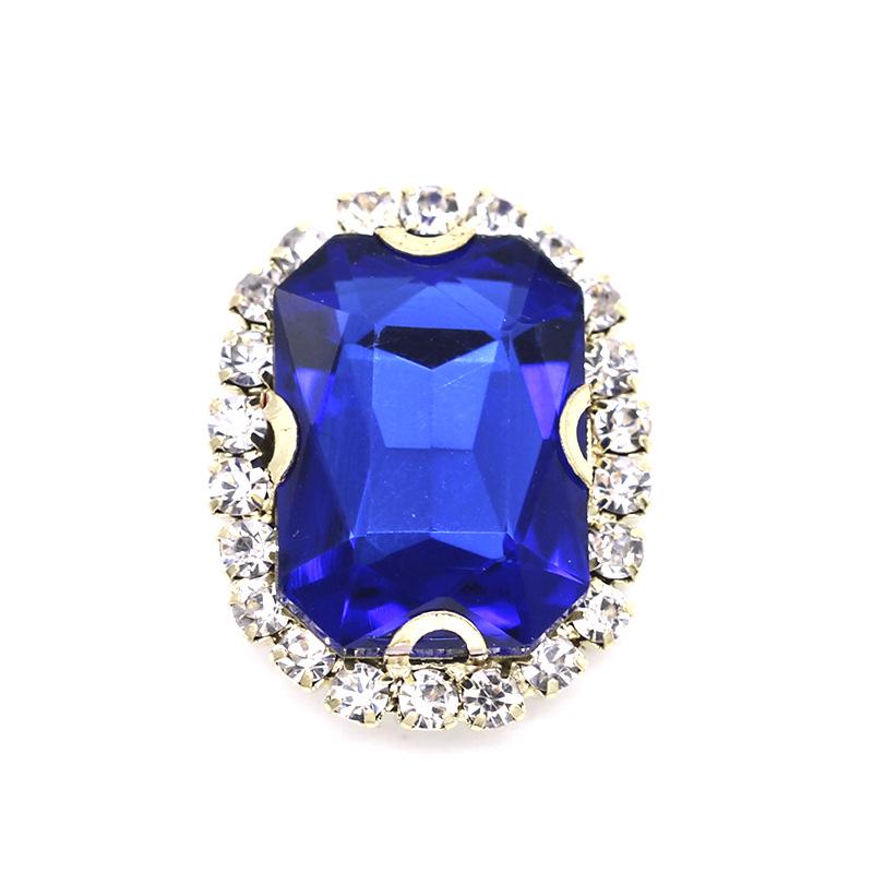 Kryształowe Szkło Ośmiokątny Pazur Diament Ozdoby do Włosów - DIY Akcesoria Dekoracyjne