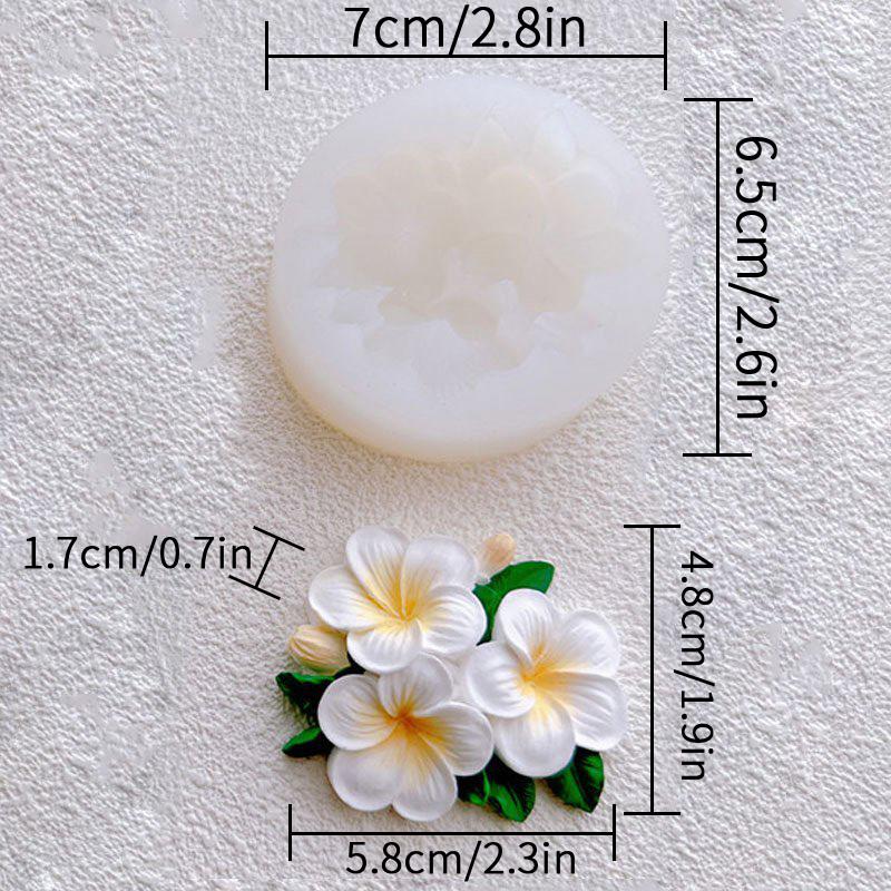 1PC Flowers Silicone Mold Handmade DIY Scented Candle Drop Glue Plaster Sculpture Mold Kitchen Baking Fondant Cake Mold Utensils
