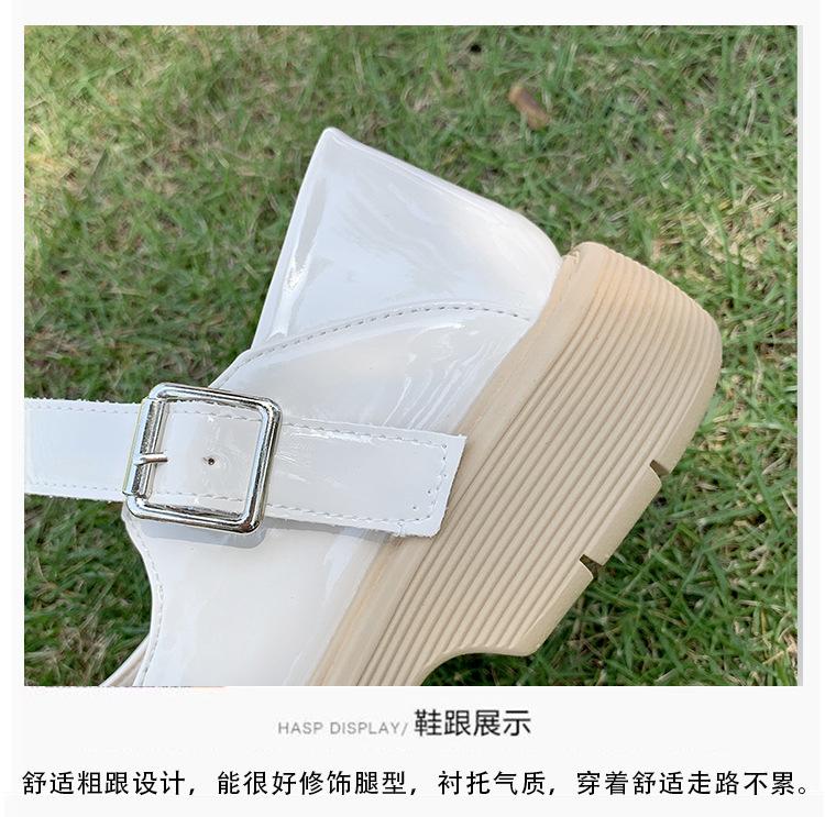 Fashion 2025 New Spring and Summer Single Shoes, Women's Uniform Student Solid Color Mary Jane White Small Leather Shoes