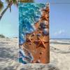 Zomer Strand Plezier & Kustlandschap Strandlaken, Zacht Duurzaam Sneldrogend, Ideaal Voor Zomerstrand, Zwemmen & Kamperen