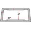 Universal 30*15CM 1/2pcs License Plate Frame Carbon pattern Plastic License Plate Frame Bracket with Standard Screw Kits
