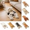 Pet Theme Rug Dog Shaped Rug Special-shaped Animal Floor Mat Cute Entryway Mat  Bedroom Decor