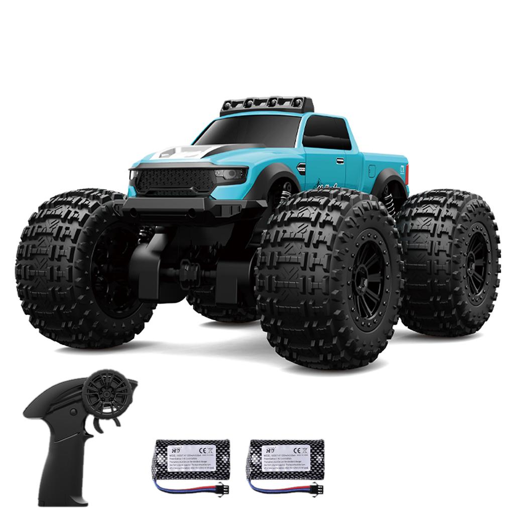 Amphibious Remote Control Car, 2.4GHz 4WD Off Road Vehicle with Headlights, 360 degrees  Rotating Waterproof Stunt Car