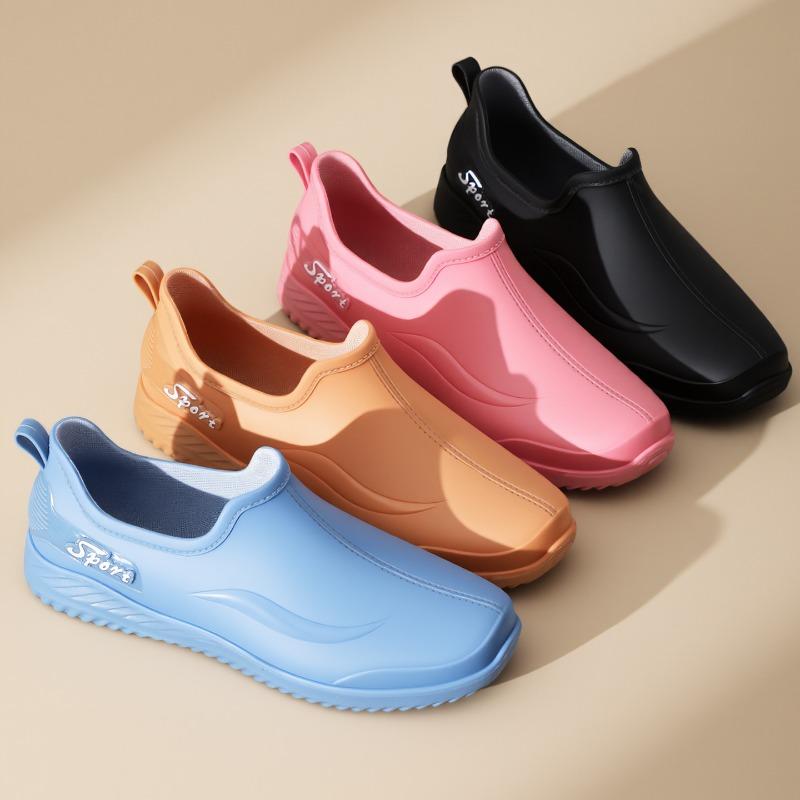 Rain shoes women's short tube integrated waterproof low-top fashion water shoes outdoor non-slip rain shoes boots women