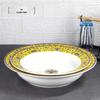 Pure White Ceramic Straw Hat Serving Bowl