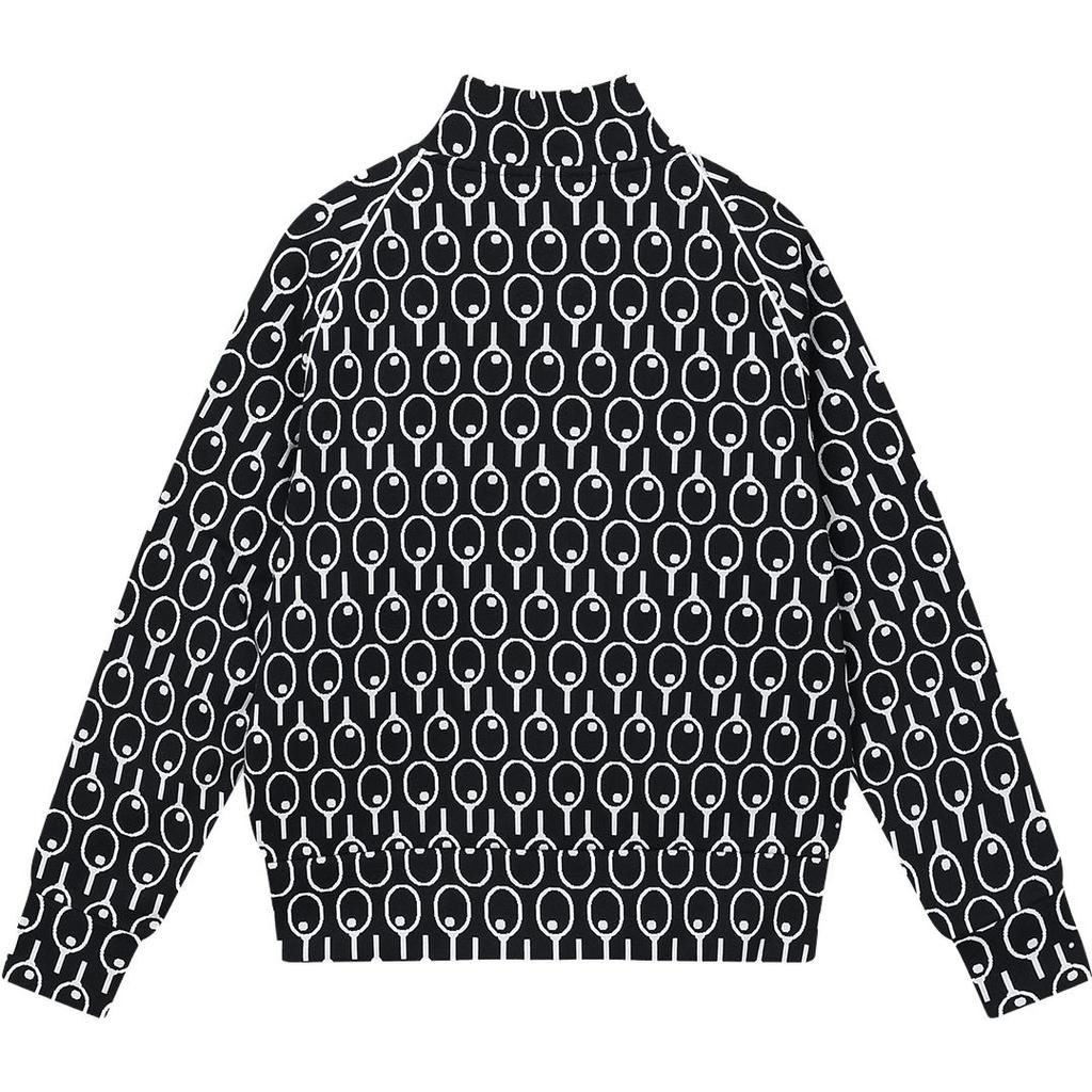 FILA Official 2023 Winter Tennis Floral Print Jacket Casual Comfortable Stand Collar Fashion Top Women tops F11W349506F-ZA