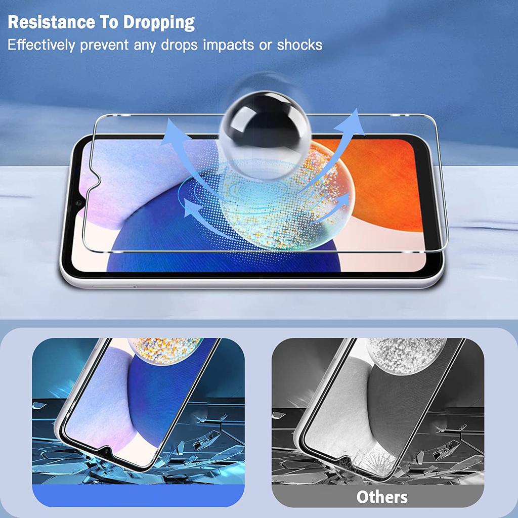 3pcs Tempered Glass For Samsung Galaxy A54 A34 A14 5G A24 A14 4G Glass Screen Protector Cover Protective Film