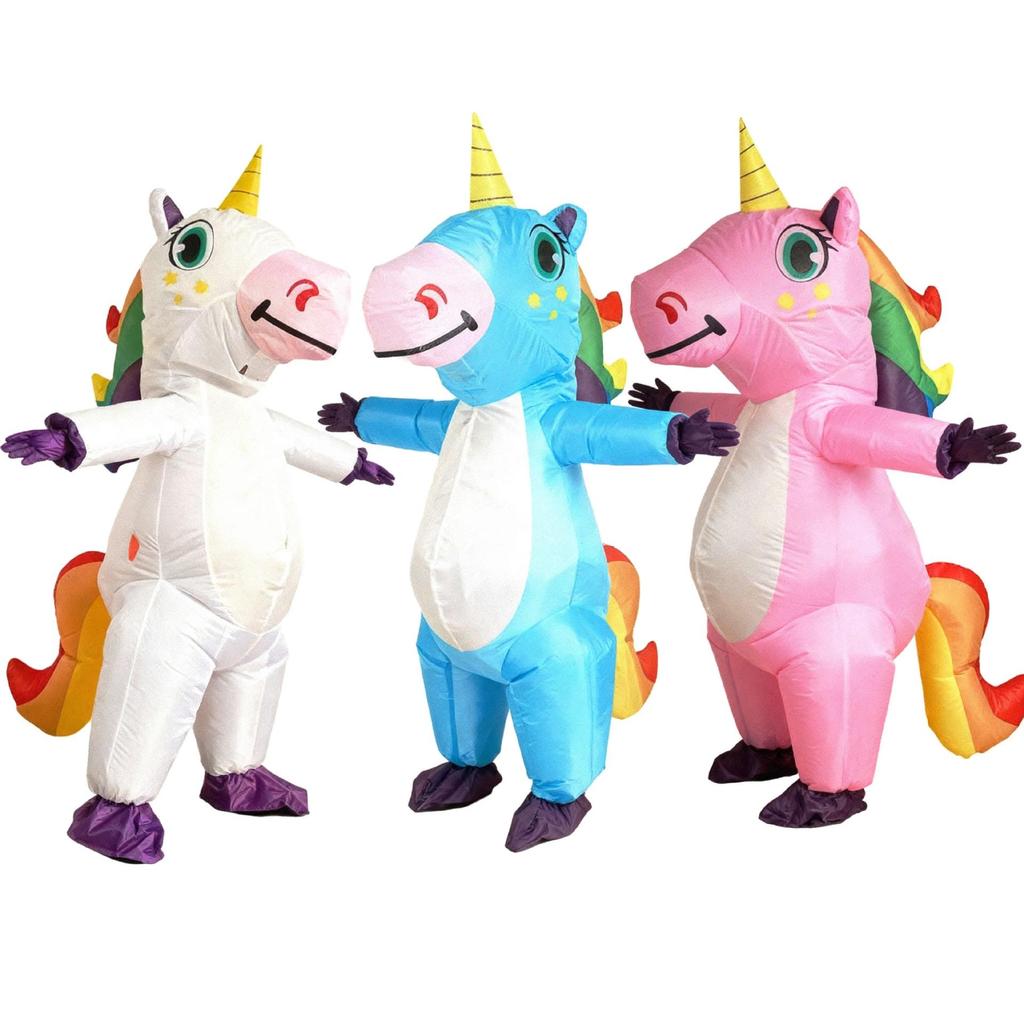Unicorn Rainbow Inflatable Costume for Christmas & Halloween Parties