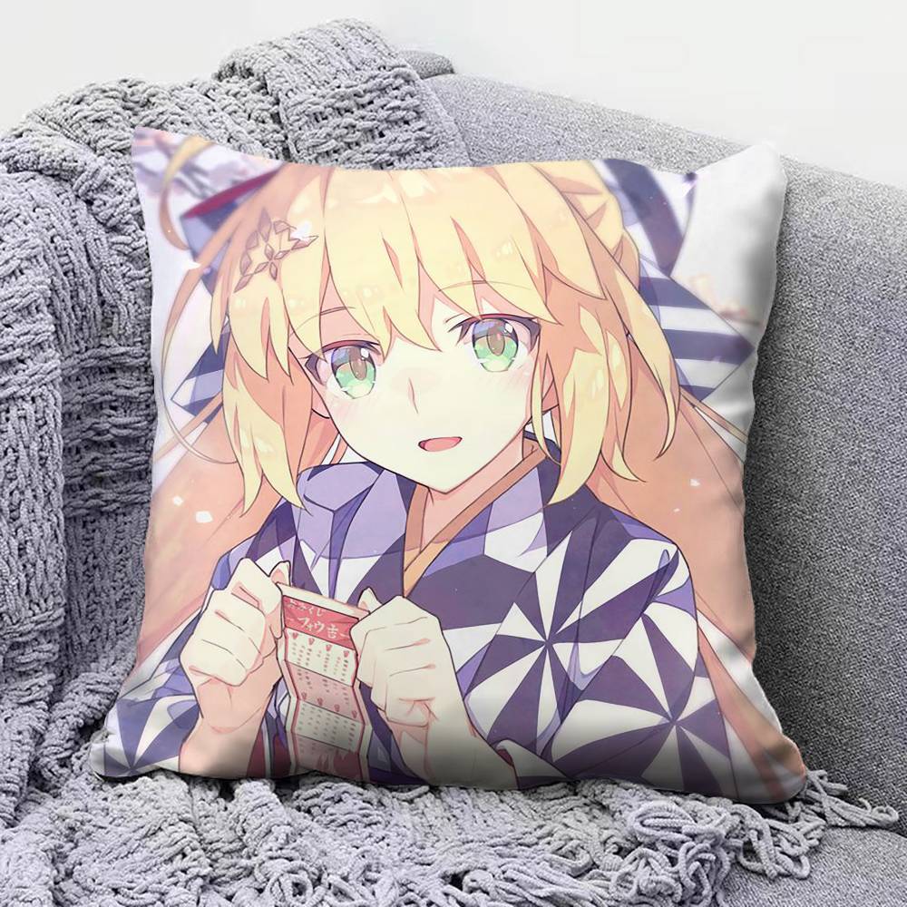 Artoria Caster Fate Grand Order Castoria Home Sofa Cushion Covers and Aecorative Custom Pillow Covers