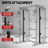 Smith Machine for Home Gym, Multi-Function M12 Power Cage with Cable Crossover System, Squat Rack with Smith Bar, Customized