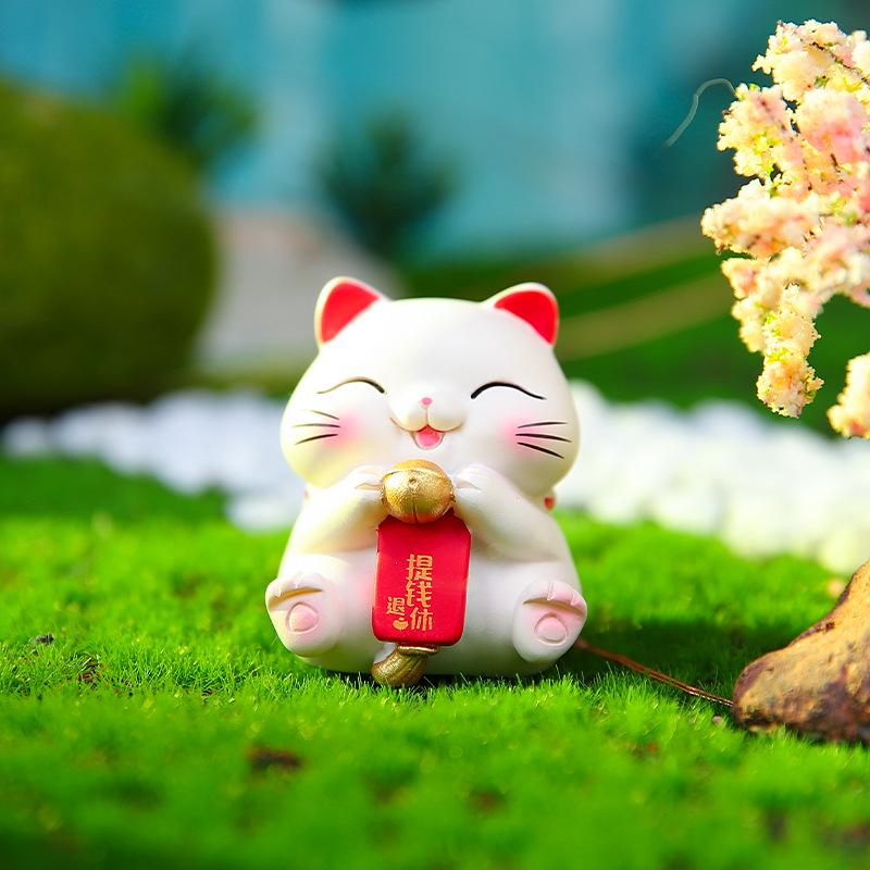 Personalized Desktop Cat Car Ornament - Center Console Doll Decoration