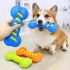 Set of 3 Entertaining Squeaky Dog Toy Bone for Boredom Dog Entertainment Chew Toy for Aggressive Chewer Clean Teeth