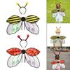 Insect Cosplay Vleugels Glinsterende Cosplay Vlieg Vleugels Lichtgewicht Kostuum Vleugels Aankleed Accessoires
