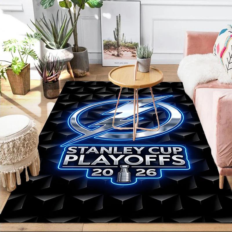 Tampa Bay Hockey Area Rug Suitable for Indoor And Outdoor,Carpets for Kitchens, Homes, Offices, Living Rooms,Home Decor,Christmas Gift