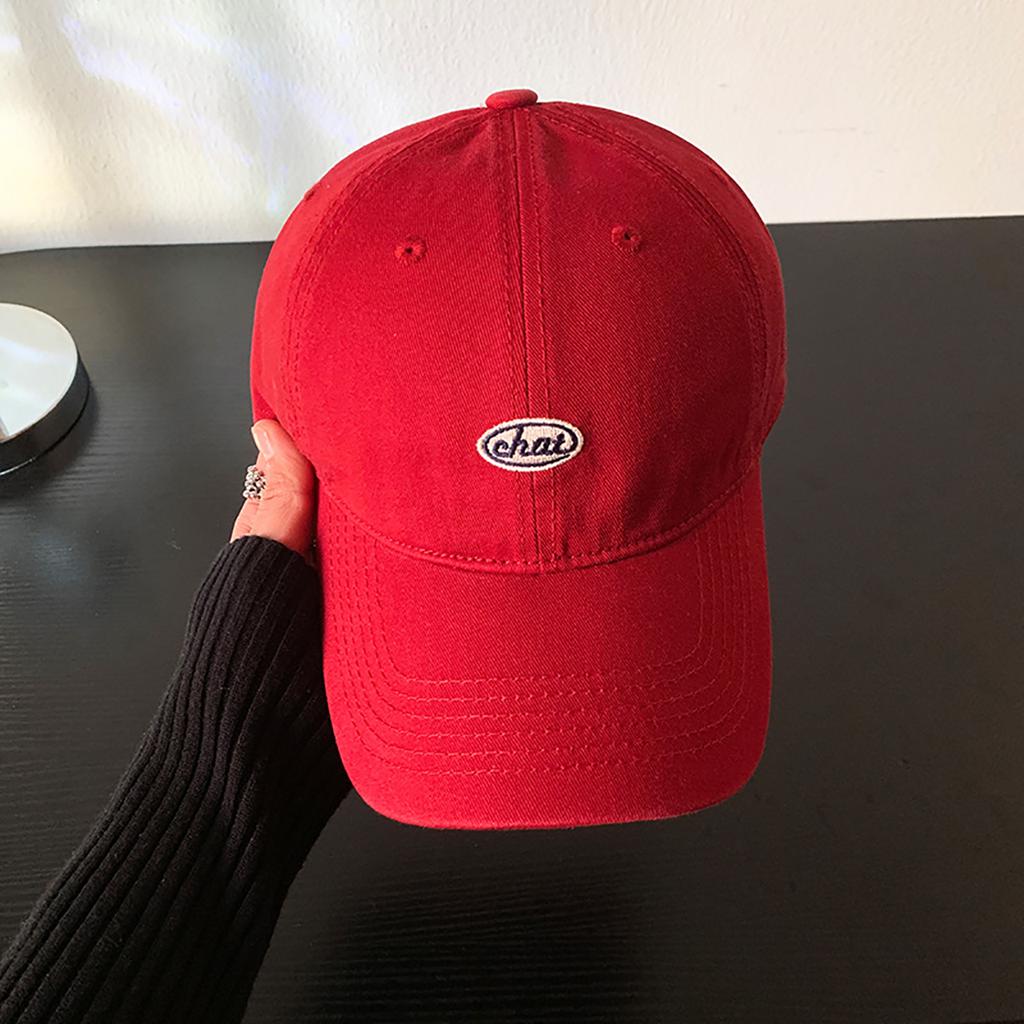 Fashion Solid Color Baseball Hat for Women Summer Cotton Embroidery Adjustable Duck Tongue Cap Girls Female Outdoor Peaked Hat