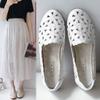 Spring  Summer Hollow Sandals Women's All-match Hole Shoes Flat with Soft Bottom Non-slip Peas Shoes Flat Bottom