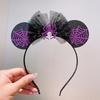 Quirky Pumpkin Bow Mesh Headband for Kids - Halloween Skull Witch Hair Accessory