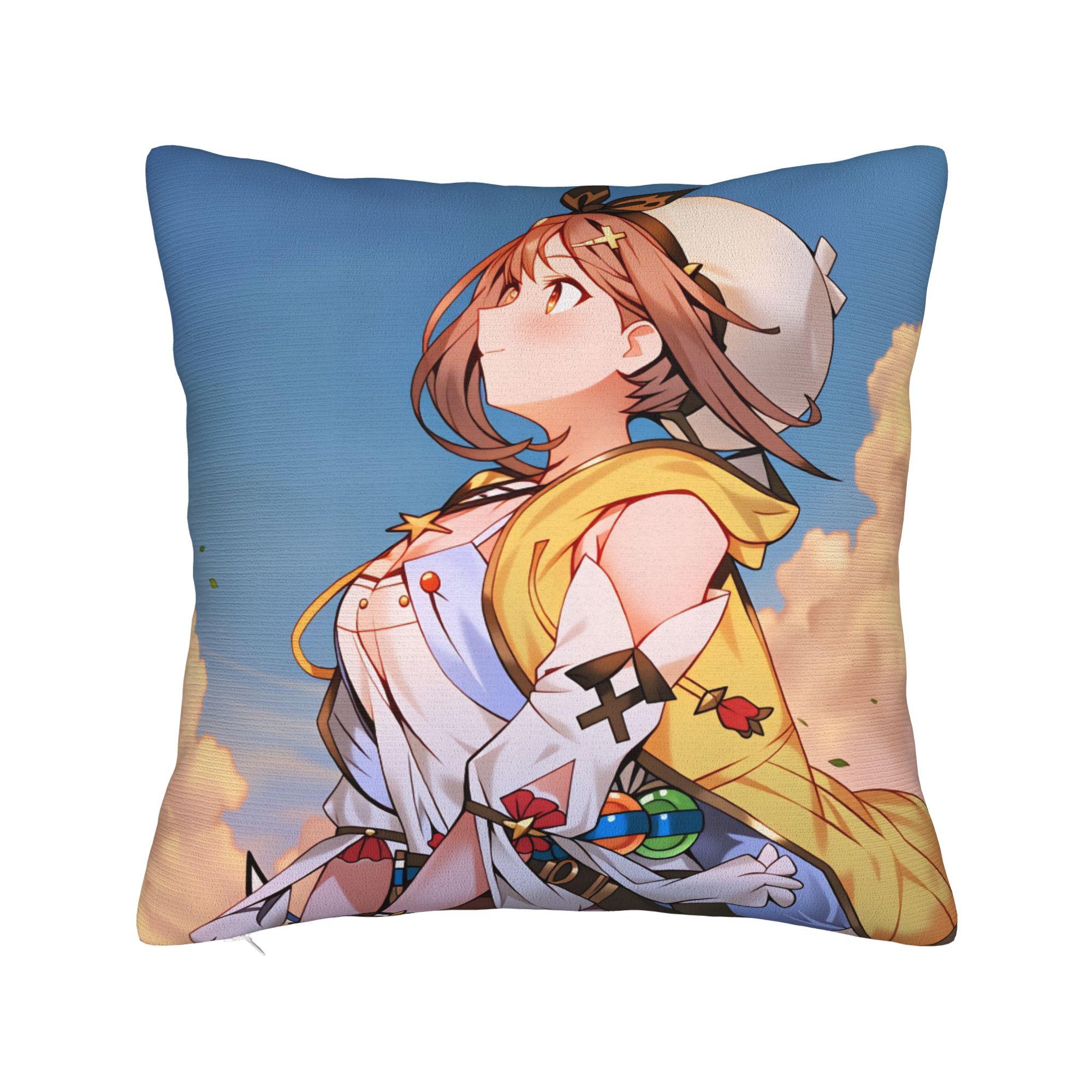 Game Atelier Ryza Pillow Cover Soft Cushion Cover Fashion Pillow Case For Living Room Sofa 30cmx30cm