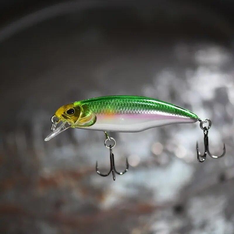 Giappone Modello Caldo Minnow Affondante Esche da Pesca 52mm Jerkbait Spigola Luccio Carkbait Wobblers Swimbait Esche Dure Professionali Accessori da Pesca Esca Spigola