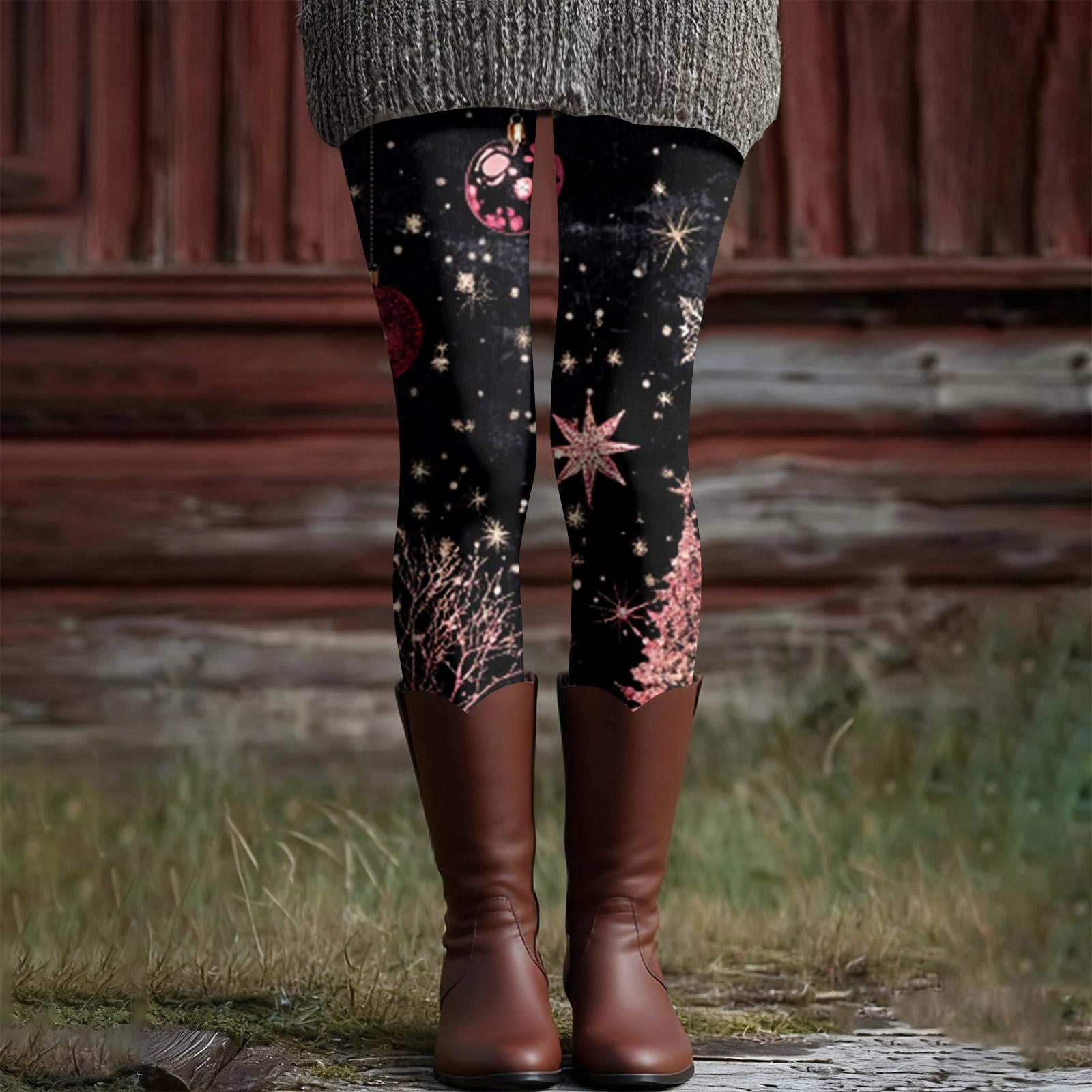 

Women s Casual Fashion Outdoor Halloween Printed Slim Elastic Yoga Pants Cropped Pants L чорний