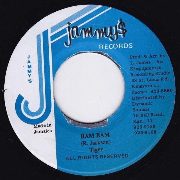

7inch Record TIGER - Bam Bam NONE Jammy s Records Jamaica Reggae, Ska & Dub Used