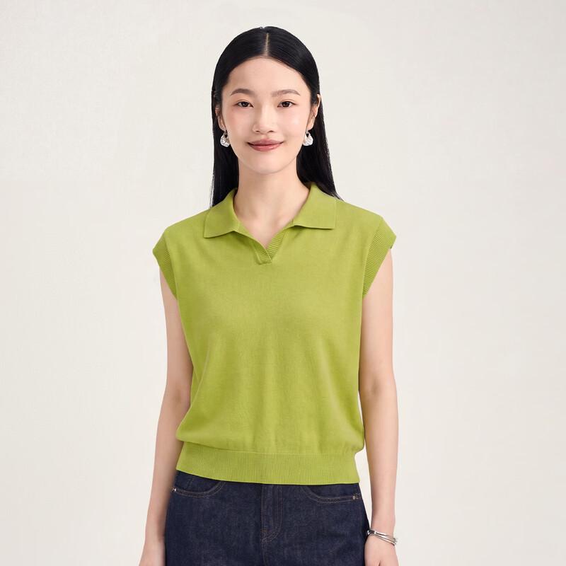 Northern Deer Women s Lyocell-Silk Knit Top XL желто-зеленый