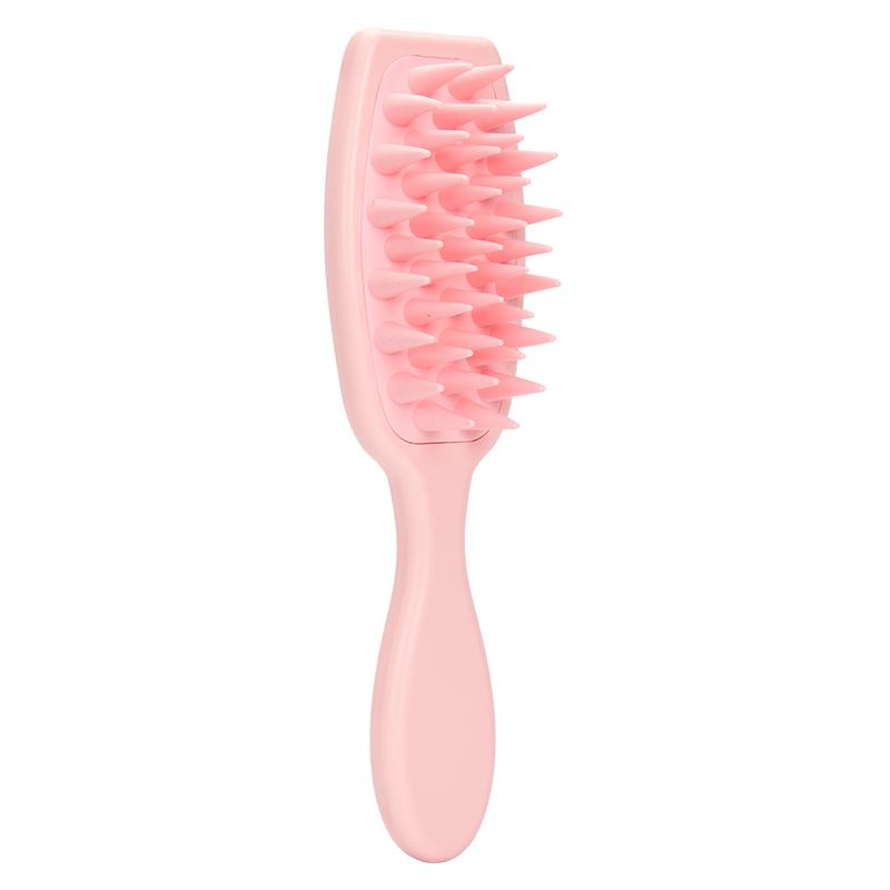 1PCS Handle Shampoo Brush Soft Hair Care Silicone Scalp Massage Comb Shower Hair Extended Cleaning Brush Body Hair Scrubber