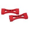 2 Stück RC Metallträger 53mm Länge Mittelfeste Halterung Aluminium für WPL B14 B16 B36 Q60 Q61Rot