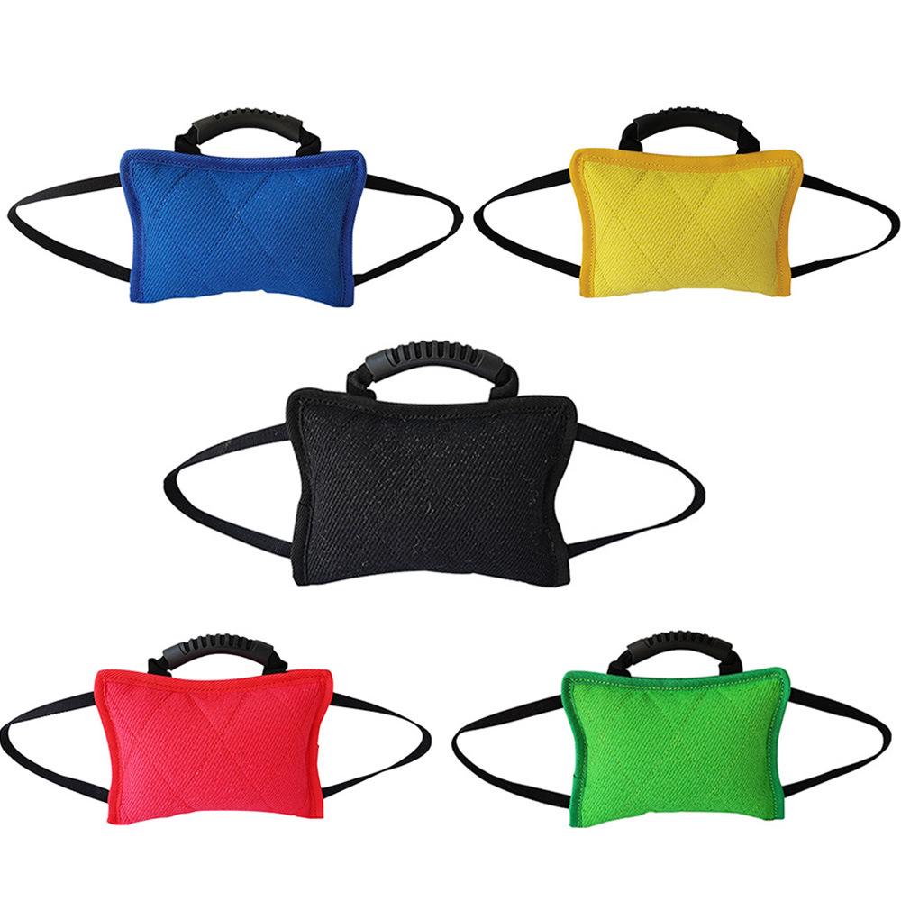 Strapazierfähiges Hunde Trainingsbeißkissen mit Köperjute und Beißstock