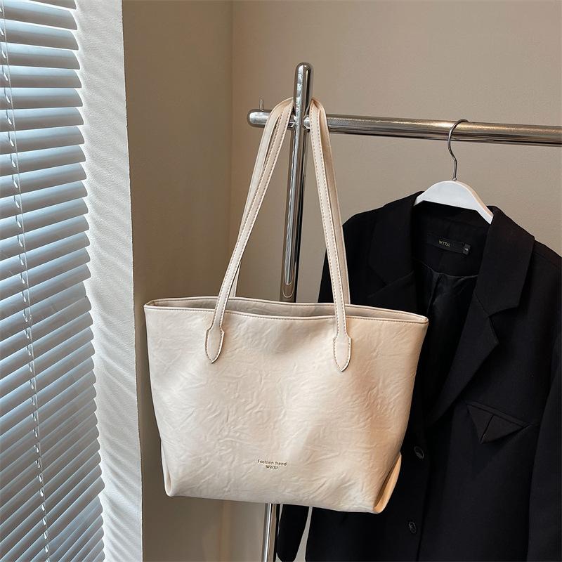 

Сумка большой вместимости женская осенне-зимняя новая простая и модная сумка через плечо сумка-тоут для поездок на работу