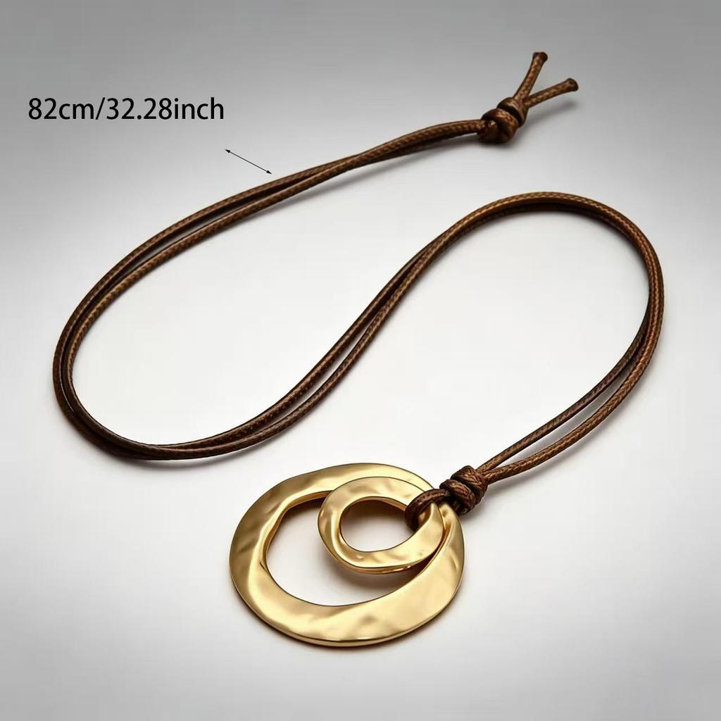 European and American Flat Snakeskin Chain Small Fish Pendant Shape Firebird Large Ring Necklace Jewelry