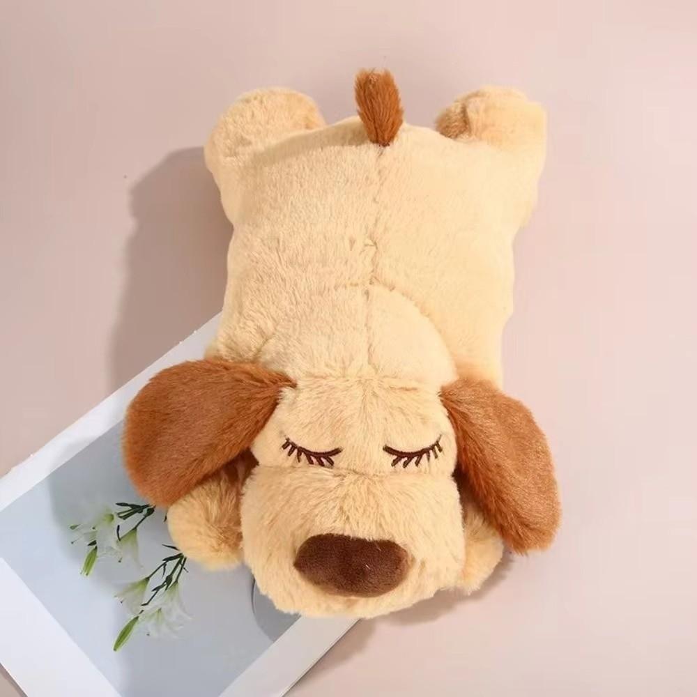 Heartbeat Feature Dog Heartbeat Toy Lying Design Stuffed Animal Plush for Dogs