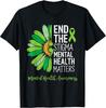 NEW End The Stigma Mental Health Matters Awareness Brain T-Shirt