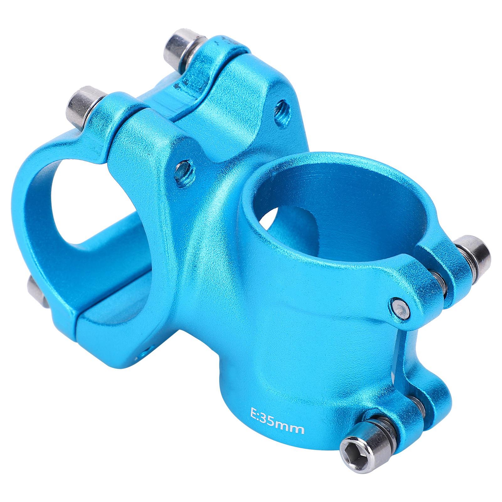 LUNJE 31.8x35mm Bike Handlebar Short Stem Riser Aluminum Alloy Hollow Stem