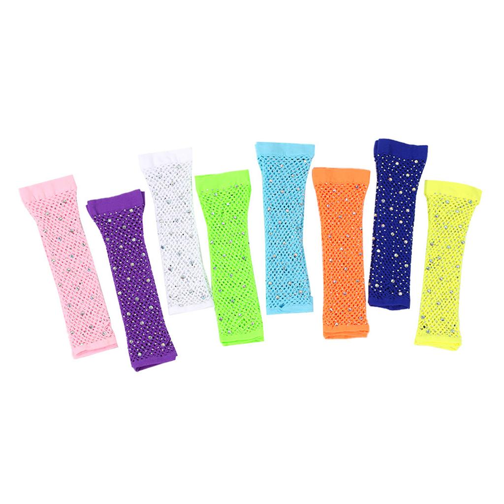Fishnet Gloves Nightclub Dancing Gloves Party Accessory Half Finger Fishnet Gloves Hollow Wrist Gloves