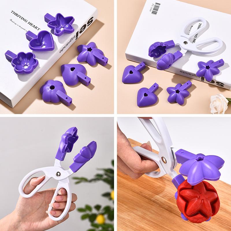 1Pc  Multi-functional Baking Mold Cake Model Clip, Three-piece Set of Scissors Cake Mold