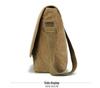 Q Men's Large Capacity Canvas Shoulder Bag - Business Casual Crossbody Briefcase
