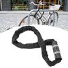 4 Digit Combination Code Lock Anti theft Steel Chain Lock for Bicycle Glass Door (Gray+Black)