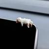 1Pc Cute Cartoon Cat Ornament Car Center Console Navigator Screen Sleeping Cat Decoration For Display Lying Cat Animal Sculpture
