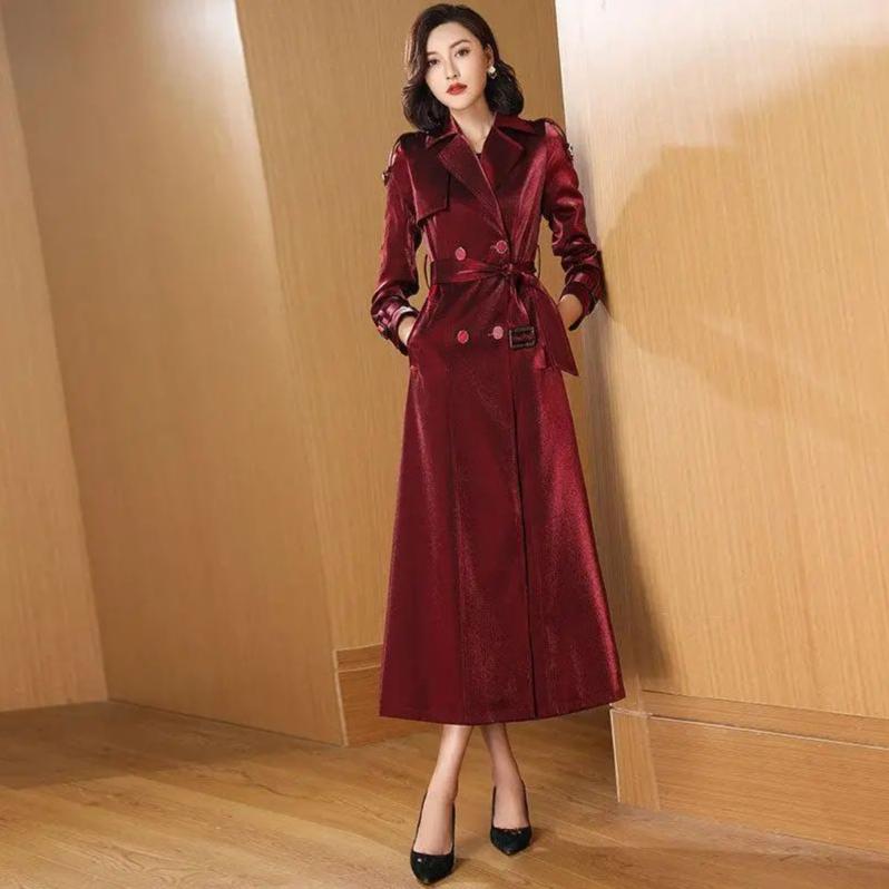 Damenbekleidung Langarm Windjacke Trend Wild Wollmantel Frühling und Herbst Große Größe