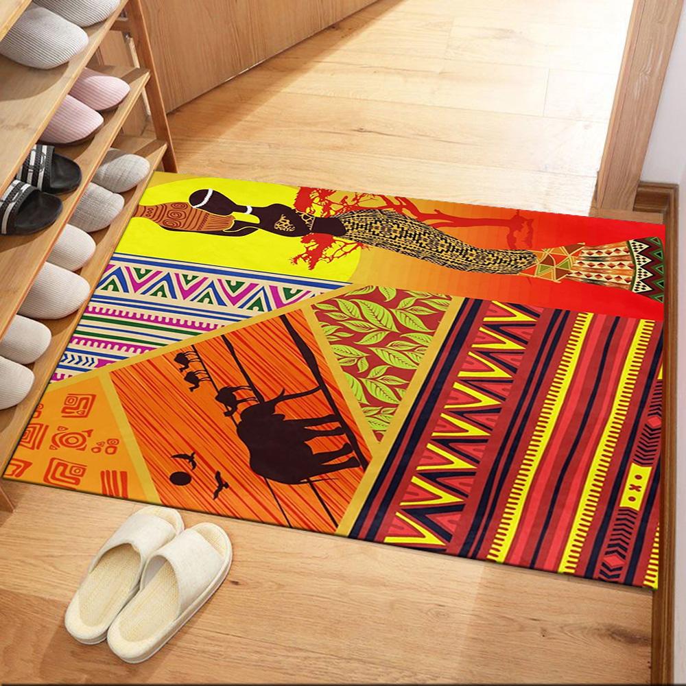 African Cultural Heritage Floor Mats for Living Room, Bedroom and Room Decoration Are Suitable for Gifts.