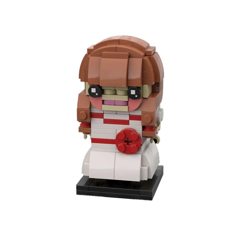 MOC Horror Annabelle Modellbausteine Filmfigur Actionfiguren Zusammengebaute Steinspielzeuge Kreatives Geschenk für Kinder