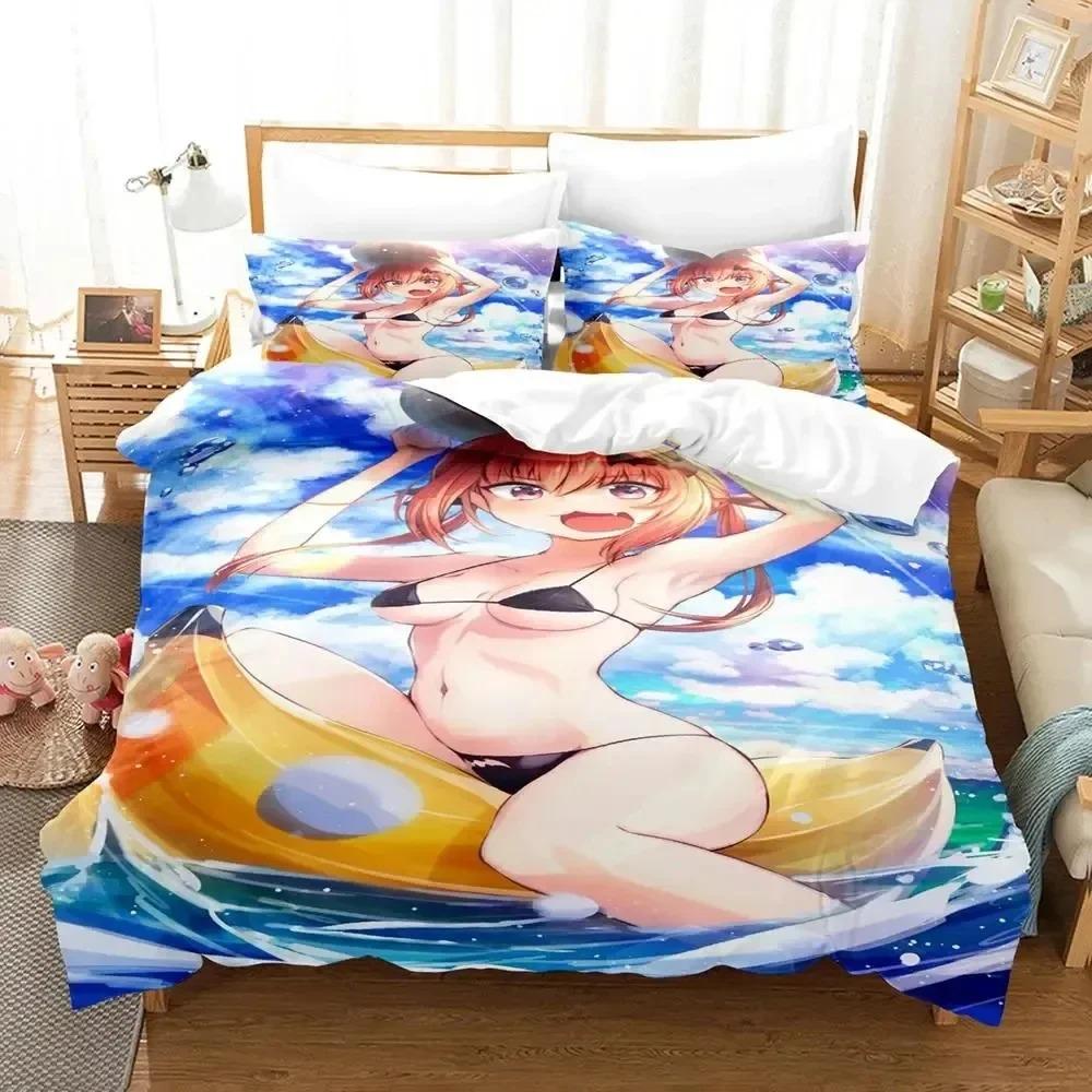 Anime Gabriel Dropout Bedding Set Duvet Cover Bed Set Quilt Cover Pillowcase Comforter King Queen Size Boys Adult Bedding Set