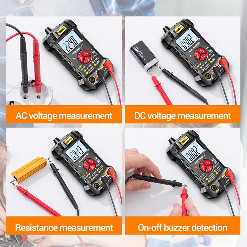 M167 Digital Mini Multimeter Tester Auto Multimetro True Rms Tranistor Meter With NCV Data Hold 4000counts NCV Flashlight