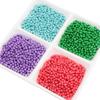 900Pcs Acrylic Beads Solid Colored Round Loose Spacer Beads for Jewelry Making DIY Bracelets Necklace
