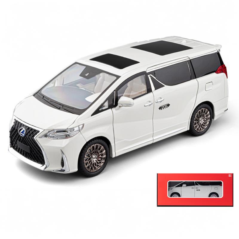 1/18 Lexus LM300 Electric Door MPV Alloy Metal Diecast Model Car Home Trendy Toys Ornaments Classic Decorations Birthday Gifts