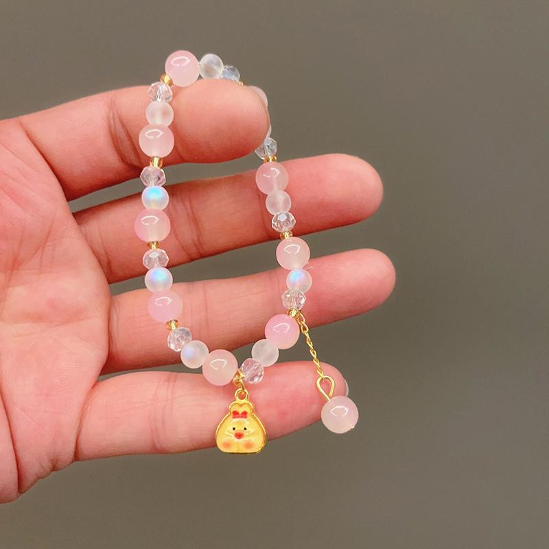 Cartoon Cute Sanrio  Bracelet Girls Kawaii Bracelet Creative Hello Kitty Beaded Bracelet Girl Gifts