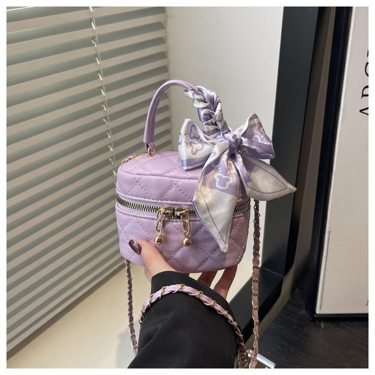 Mini Handbag, Fashionable Shoulder Bag, Diamond-patterned Chain Bag, Crossbody Bag
