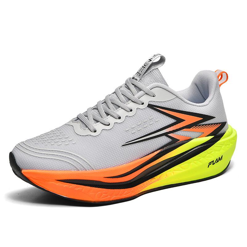 New Running Shoes Large Size Flying Burning 4 Carbon Board Marathon Carbon Board Men's and Women's Racing Side Training Sneakers